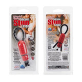 10-Function Vibrating Silicone Stud Lasso - Red