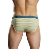 Heather Stripe Bikini - Yellow  and Grey - Large