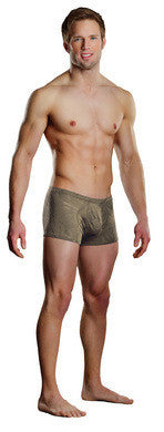 Nylon Burnout Pouch Short  - Taupe - Extra Large
