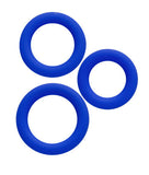 Simply Silicone 3 Ring Set - Midnight Blue