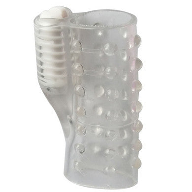 Hung Hott Rod Silicone Vibrating Sleeve - Clear