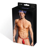 Performance Microfiber Pouch Bikini With Metal Ring - Red - Small/Medium