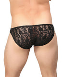 Stretch Lace Wonder Bikini -  - Black - Small