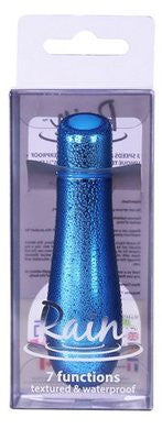Rain Power Bullet 3 inch Textured 7 Function Blue