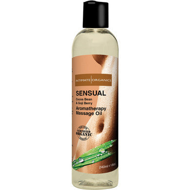 Sensual Aromatherapy Massage  Oil - Cocoa Bean and Goji Berry - 8 oz.