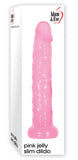 Adam And Eve Pink Jelly Slim Dildo - Pink