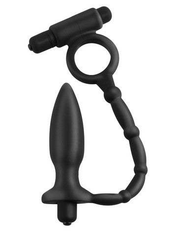 Anal Fantasy Collection Ass-Kicker With Cockring - Black