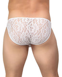 Stretch Lace Wonder Bikini - White - Extra Large