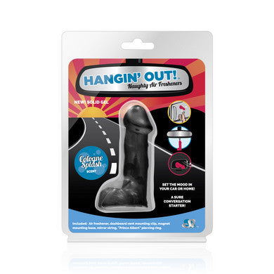 Hangin out Naughty Air  Freshener - Cologne Splash  - Black