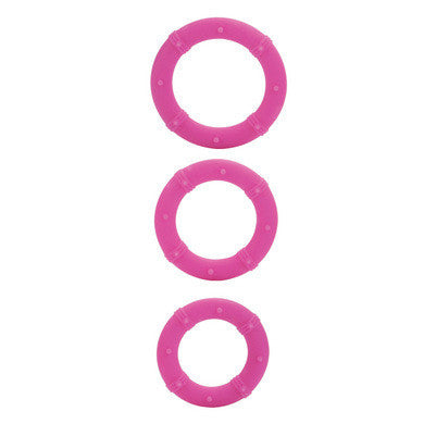 Posh Silicone Love Rings -  Pink