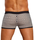 Wave Mini Pouch Short -  White and Black - Large