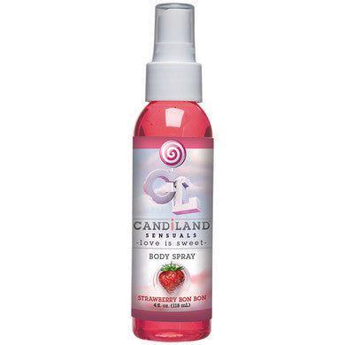 Candiland Sensuals Body Spray  - Strawberry Bon Bon - 4 Oz.