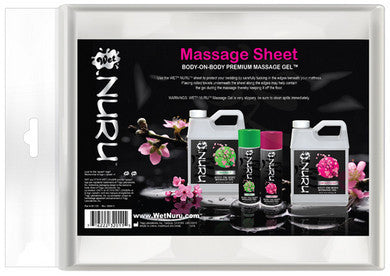Wet Nuru Massage Sheet -  Clear