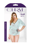 Stretch Lace Romper - Seafoam  3X-4X