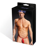Performance Microfiber Pouch Bikini With Metal Ring - Red -Large/Extra Large