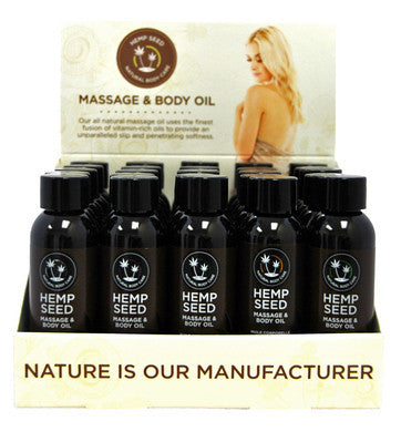 Hemp Massage Oil Assorted 2 Oz. - 50 Piece Display