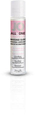 Jo All in One Massage Glide  Strawberry - 1 Oz.