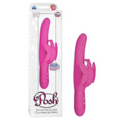 Posh 10-function Silicone  Fluttering Butterfly - Pink