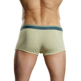 Heather Stripe Pouch Enhancer  Short - Yellow and Grey -  Large