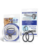 Duo Cock And Ball Ring - Black