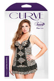 Leopard Print Babydoll Set - 3X/4X