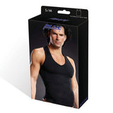 Performance Microfiber Pinstripe V-Neck Tank - Black - Large/Extra Large