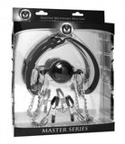 Hinder Silicone Breathable  Ball Gag and Nipple Clamps