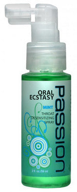 Oral Ecstasy Mint Flavored  Deep Throat Numbing Spray -  4 Oz.