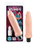 Futurotic Veined Vibrating Dong 6-inch - Ivory