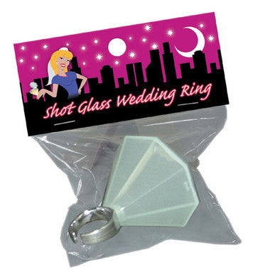 Bachelorettes Shot Glass  Wedding Ring