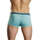 Heather Stripe Pouch Enhancer  Short - Mint and Grey - Small