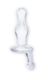 Buttmans Viewable Glass Butt Plug - Curves - Clear