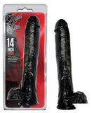 Hard Steel 14-Inch Cock - Black
