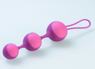 Stella lll Graduated Kegel Ball Set - Raspberry Pink