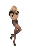 Tiger Pantyhose - Black - One  Size