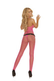 Diamond Net Bodystocking - Neon Pink