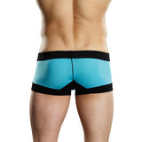Sport Short Athletic Mesh -  Turquoise and Black - Small