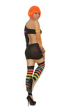 Neon Nites Top And Skirt Set - One Size