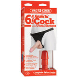 Vac-U-Lock 6-inch Realistic Cock with Ultra Harness