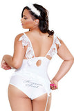 Heaven Cant Wait Angel Costume  - White - 3x-4x