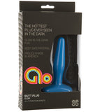 Glo Butt Plug Slim Vibrating - Blue