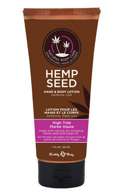 Hemp Seed Hand and Body  Lotion - High Tide - 7 Oz.  Tube