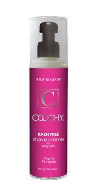 Coochy Rash-Free Shave Creme - Playful Plumeria - 8 oz.