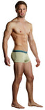 Heather Stripe Pouch Enhancer  Short - Yellow and Grey -  Extra Large