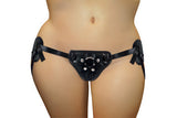 Plus Size Black Pvc Corsette  Strap-on