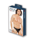 Wet Look Zipper Thong