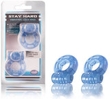 Stay Hard Disposable Vibrating Cock Ring - 2 Pack