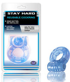 Stay Hard Reusable Cockring - Blue