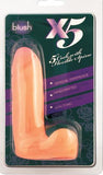 X5 - 5.5 inch Cock with Flexible Spine- Natural