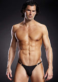 Performance Microfiber Jock Strap With Metal Rings - Black - Small/Medium
